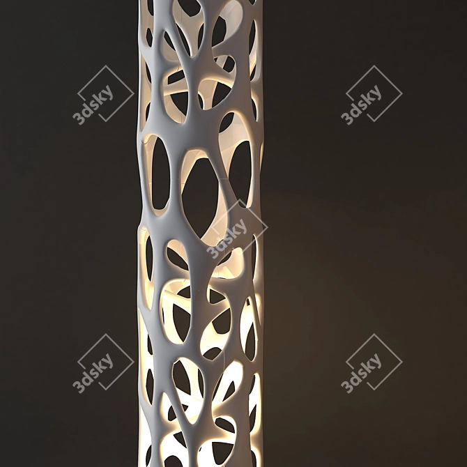 Elegant Nature Sculpture 3D model image 2