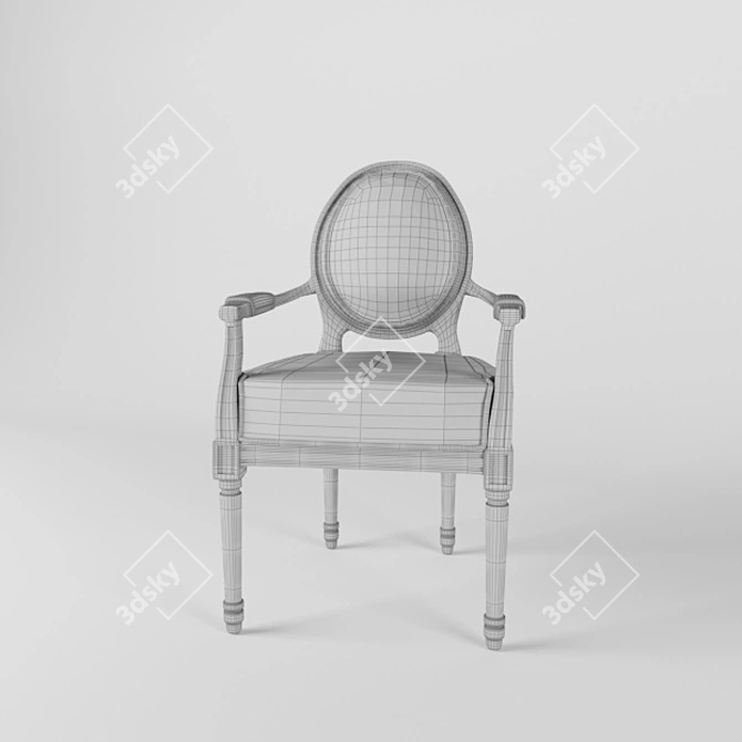 Vintage-Era Classic Chair 3D model image 2