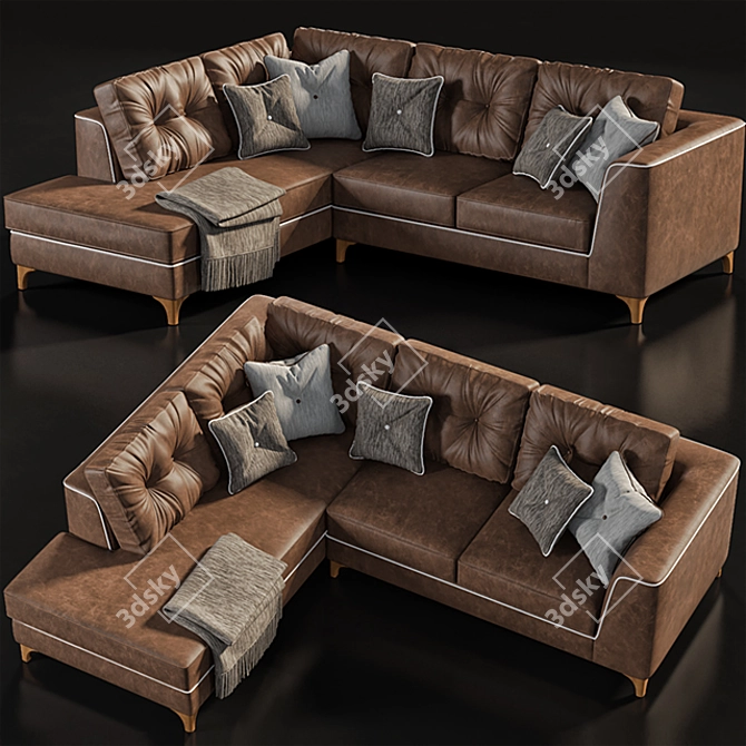 LeComfort Steven: Stylish and Comfortable Sofa 3D model image 1