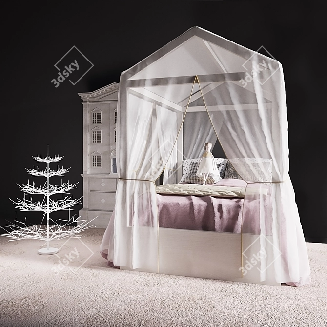 Dreamy Bedroom Set - RH Holiday 3D model image 3