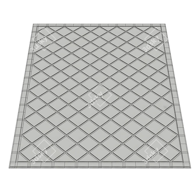 Luxury Fur Carpet 3D model image 3