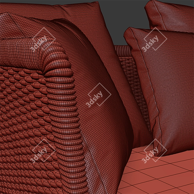 Sabi: Elegant & Versatile Outdoor Furniture 3D model image 3