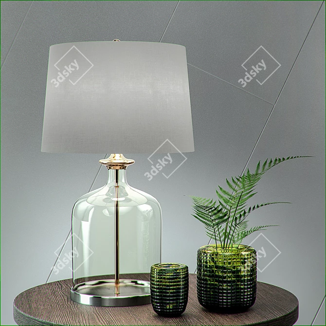 Modern Minimalist Table Lamp 3D model image 1