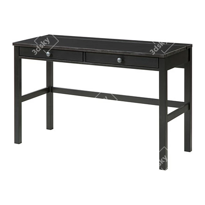 Modern HEMNES Computer Desk 3D model image 1