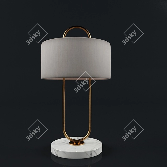 Sleek and Stylish Table Lamp 3D model image 1