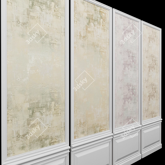 Seabrook Ainsley-7: USA-Made Half Drop Acrylic Coated Wallpaper 3D model image 2