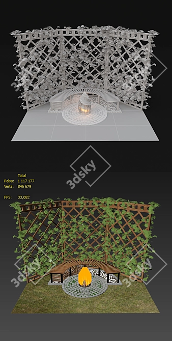 Relaxation Hub: Perfect for Chilling 3D model image 3