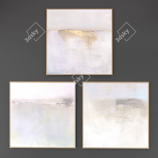 Abstract Art Bundle: Set of 5 Pictures 3D model image 3