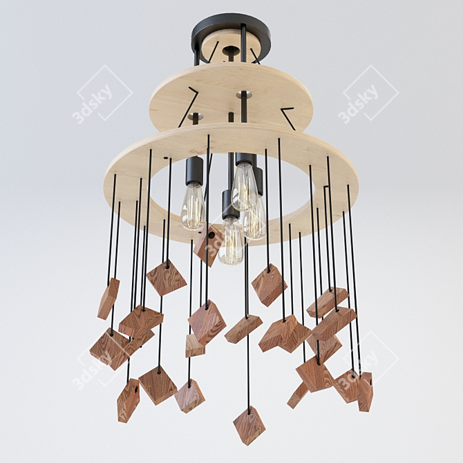 VIOKEF Forest Chandelier 3D model image 2