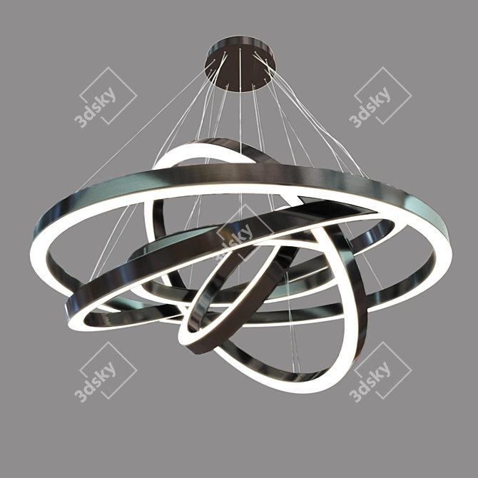 Title: Stary Composition Pendant Light 3D model image 2