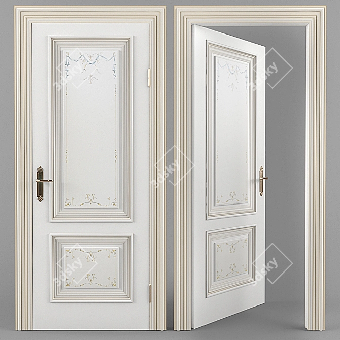 Catalina 2 DG Internal Door 3D model image 1