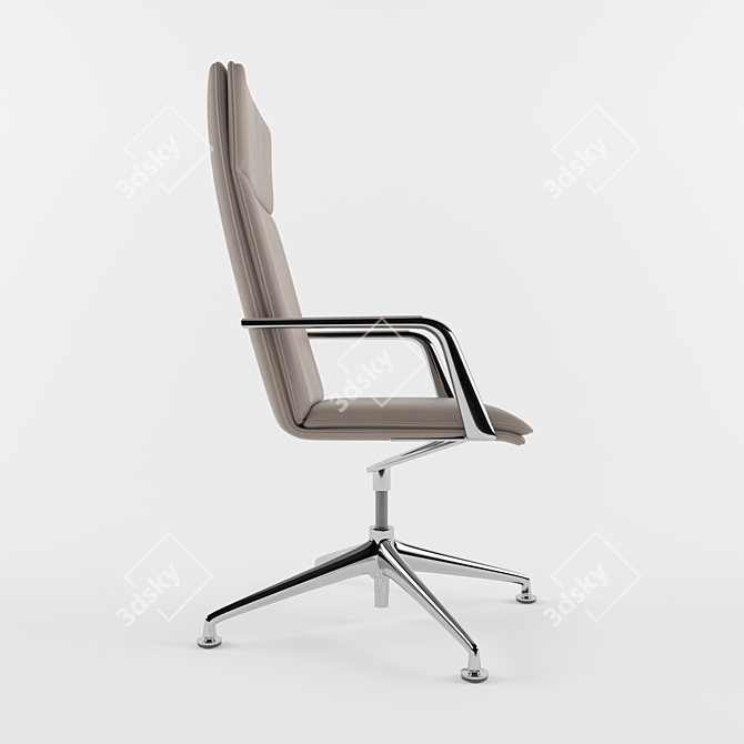 Luxury Leather Executive Chair 3D model image 3