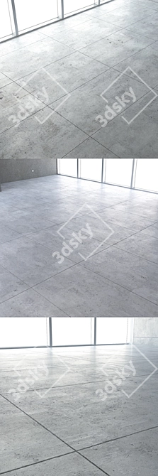 Seamless Loft Concrete Floor 3D model image 2