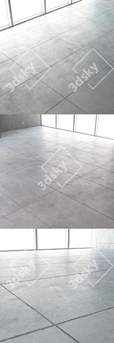 Seamless Loft Concrete Flooring 3D model image 2