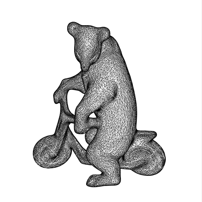 3D Bear Scooter Model 3D model image 3