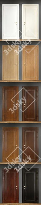 10 Wooden Door Materials 3D model image 3