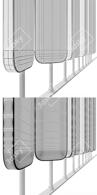 Versatile Decorative Partition 3D model image 3