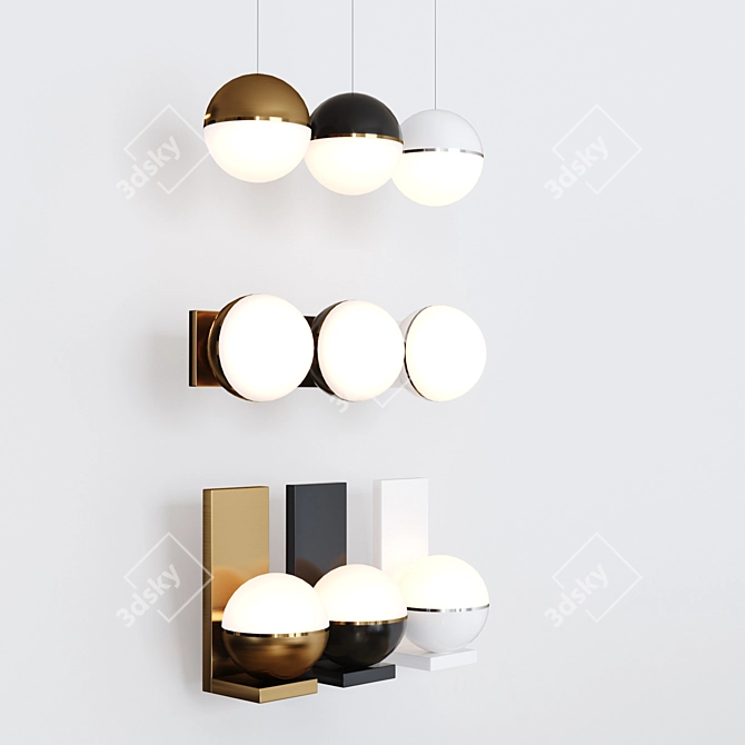 Refined AKOVA Pendant & Wall 3D model image 2