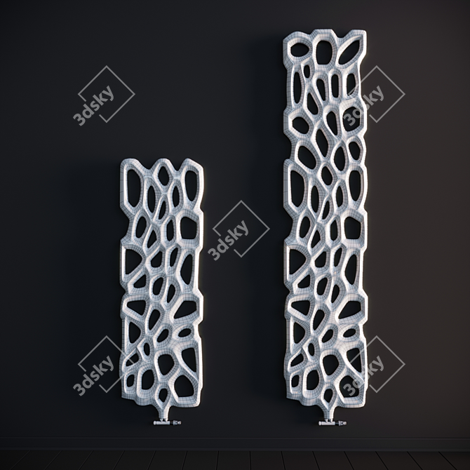  Sleek Radiator Set 3D model image 3