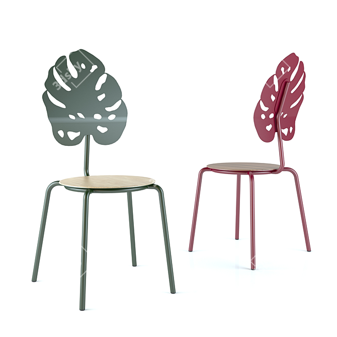 Monstera Delight Chair 3D model image 1