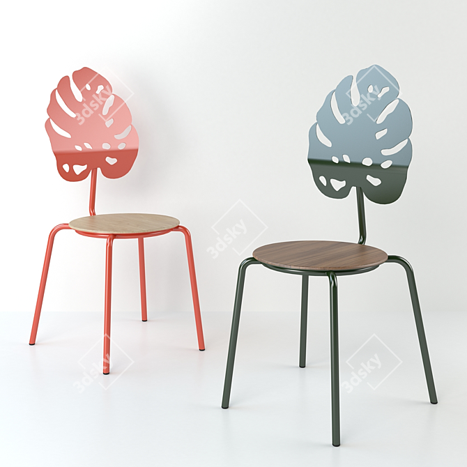 Monstera Delight Chair 3D model image 2