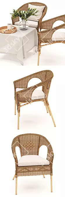 Ikea Agen Armchair: Compact and Stylish Seating 3D model image 2