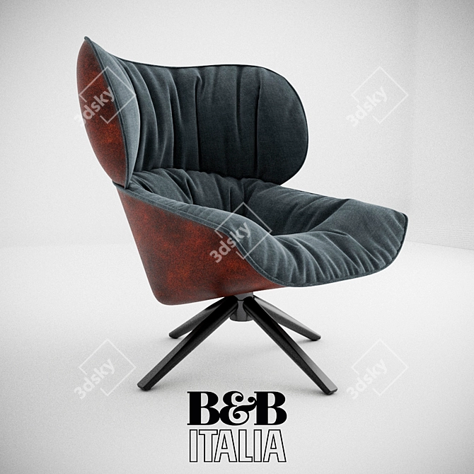 Tabano Armchair: Comfort and Elegance 3D model image 2