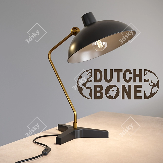 Dutchbone Devi Desk Lamp: Sleek & Stylish 3D model image 1