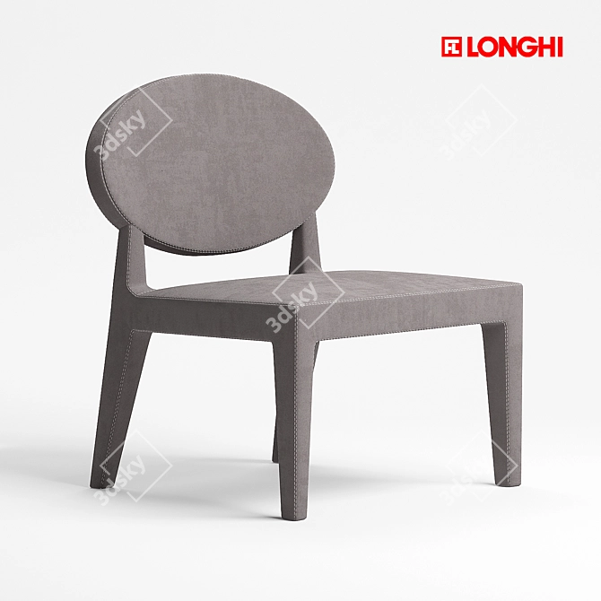 Longhi Midori Armchair: Sleek and Stylish 3D model image 1