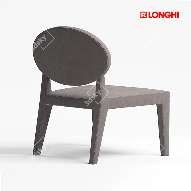 Longhi Midori Armchair: Sleek and Stylish 3D model image 2