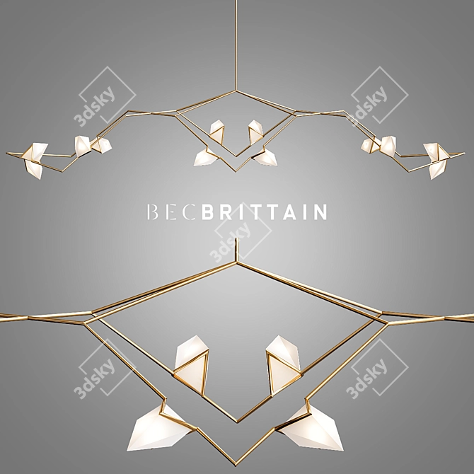 Bec Brittain Zora Lighting: Illuminating Elegance 3D model image 1