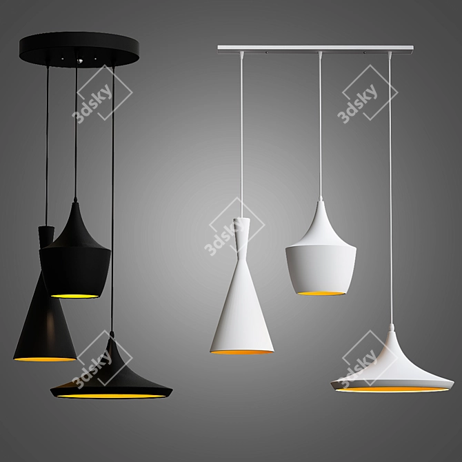 Elegant Tom Dixon Beat Lamp 3D model image 1