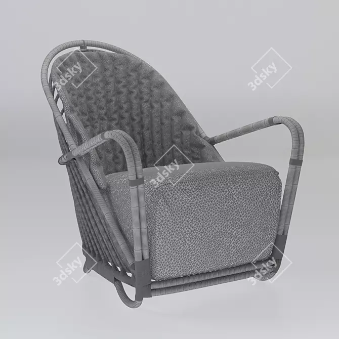 Title: Arne Jacobsen Charlottenborg Chair 3D model image 3