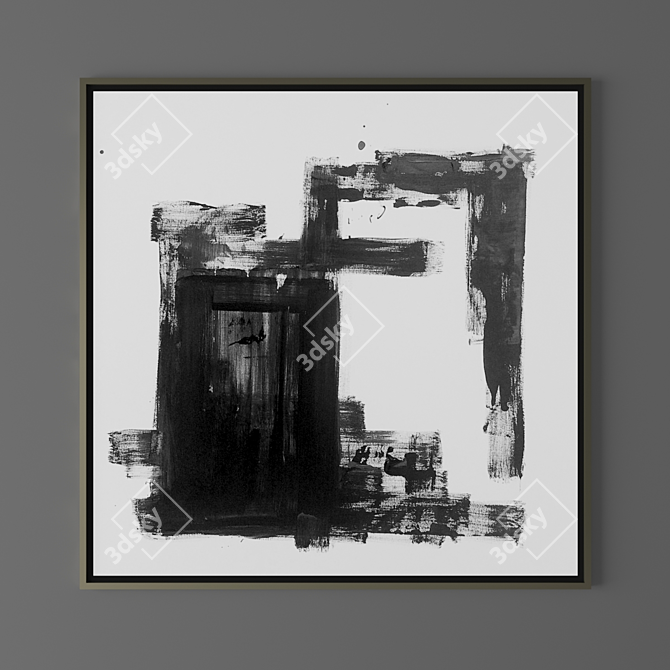 Dynamic Abstract Art Set 49 3D model image 3