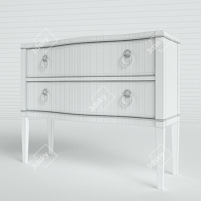 Elegant Sutton Nightstand by Bernhardt 3D model image 3