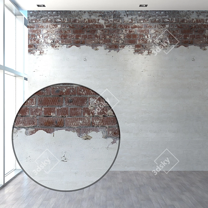 Seamless Masonry Plaster 3D model image 1