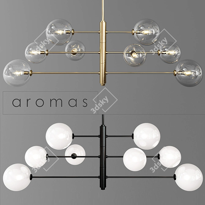 Aromas Atom 8L Pendant Lamp 3D model image 1