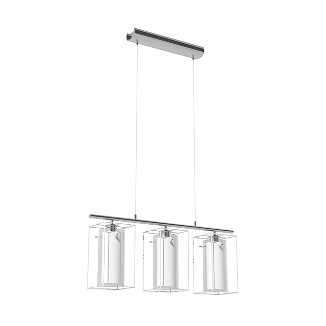 Elegant Suspension Lighting Fixture 3D model image 1