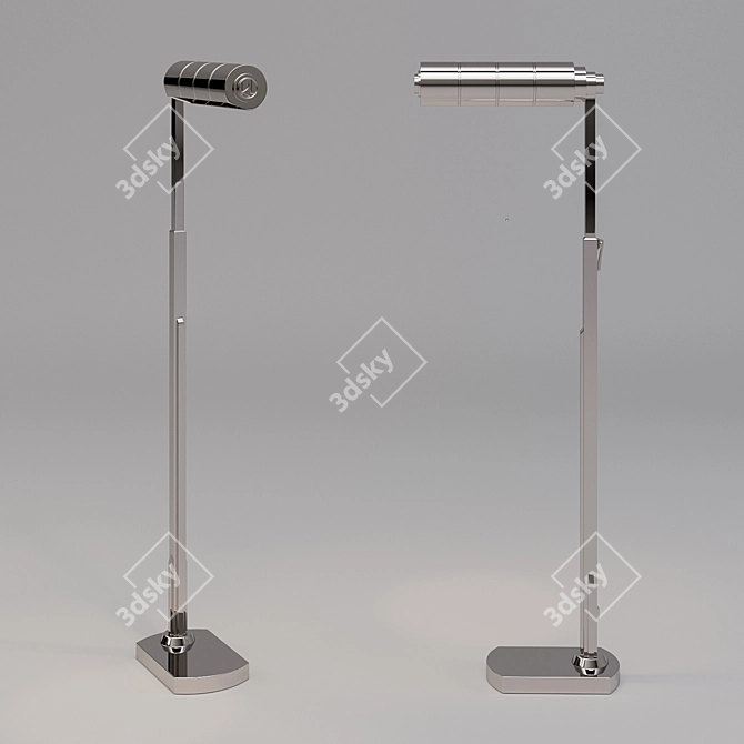 Elegant Montgomery Floor Lamp 3D model image 1