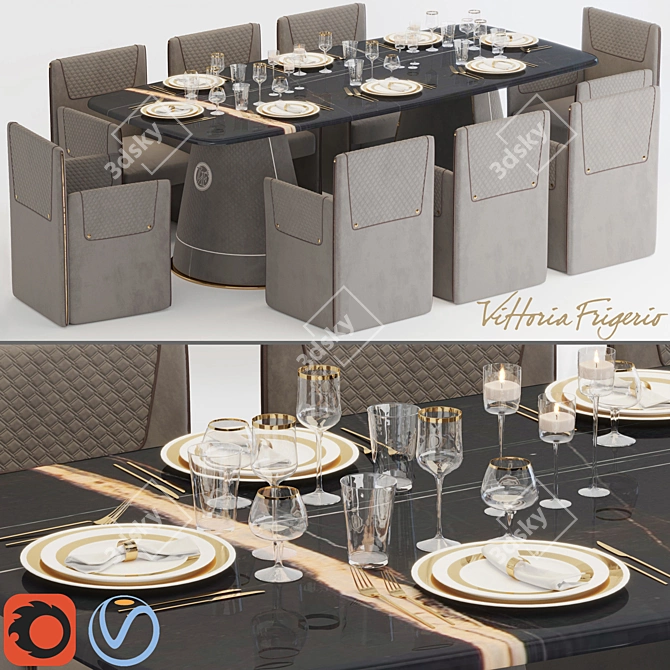 Vittoria Frigerio Foscari B Table 3D model image 1