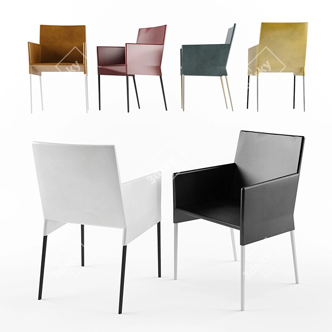 Montis Mila A - Stylish Chair Set 3D model image 1