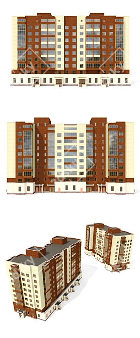 Urban Heights: 9-Storey Dream Home 3D model image 2