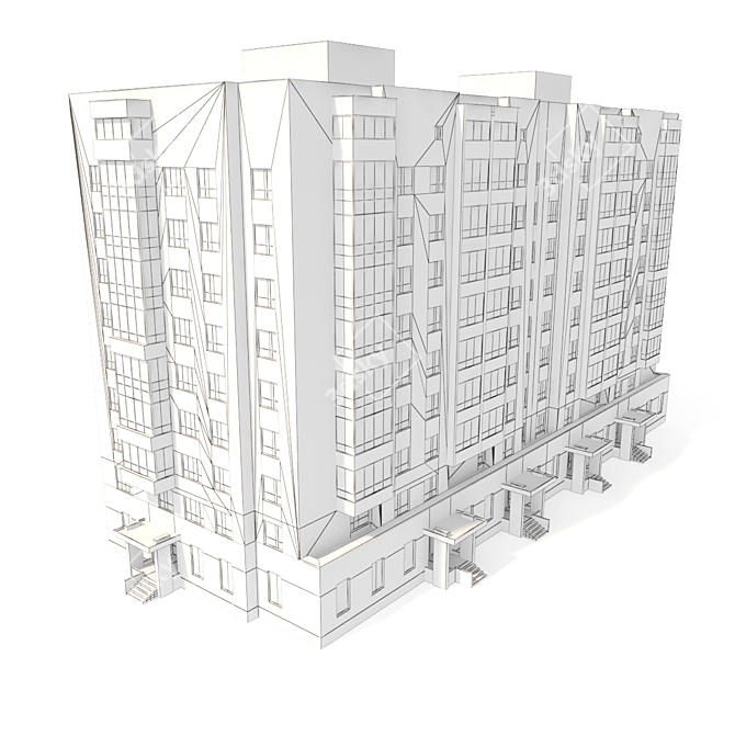 Urban Heights: 9-Storey Dream Home 3D model image 3