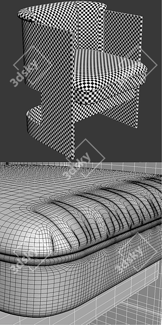 Retro Cycle Chair: 1965 Design 3D model image 3