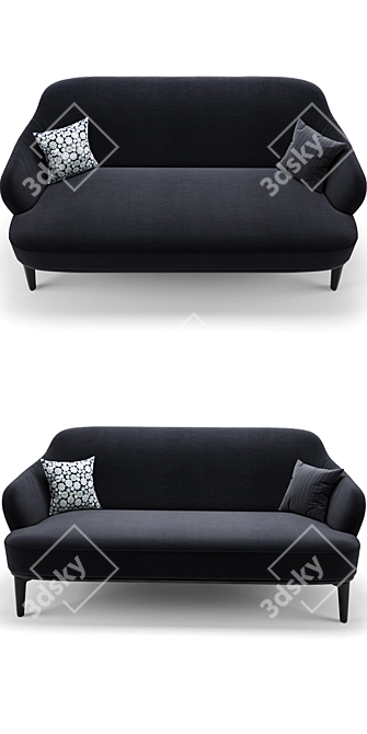 Modern Leslie Armsofa Minotti - 3DSMAX2014 & obj formats 3D model image 2