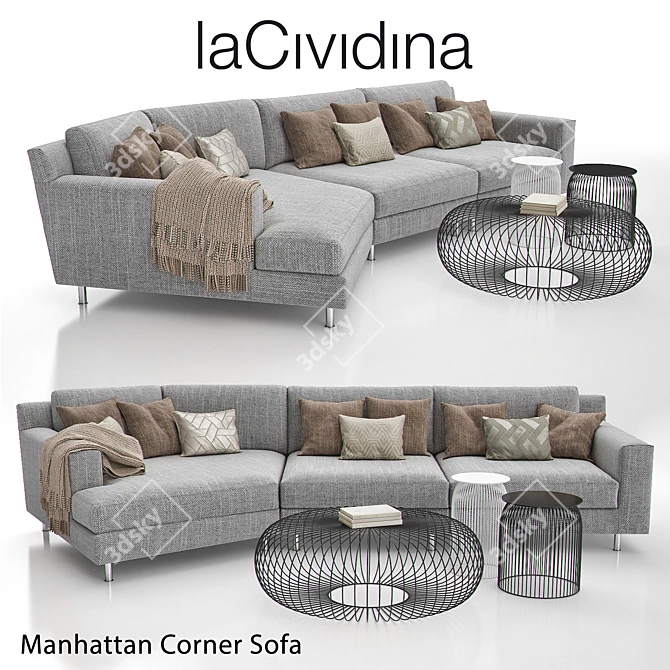 La Cidivina Manhattan L-Shape Sofa 3D model image 1