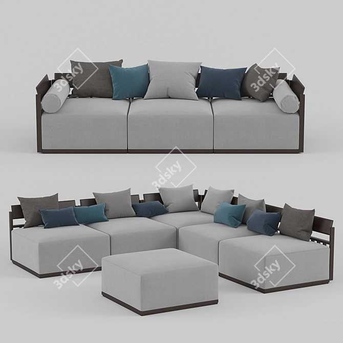 Luxury Modular Sofas: Porada Bolero 3D model image 1