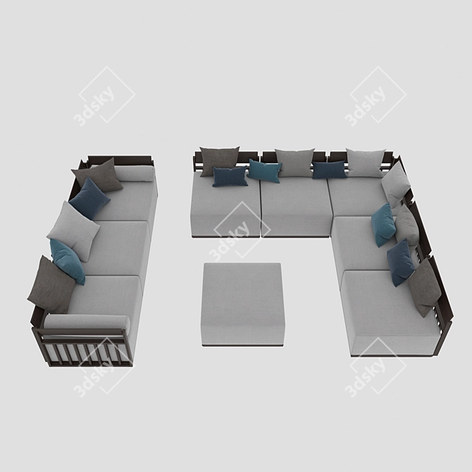 Luxury Modular Sofas: Porada Bolero 3D model image 2