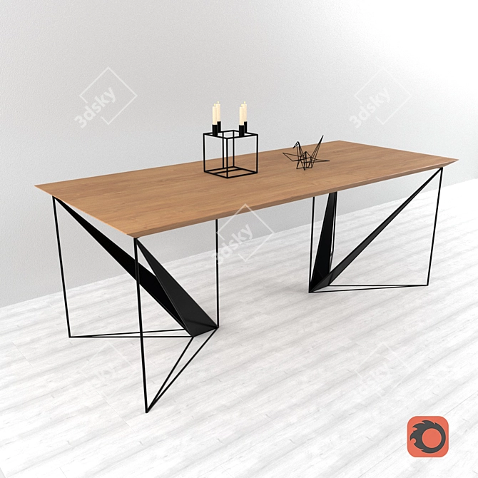 ESENSE Origami Folding Table 3D model image 2