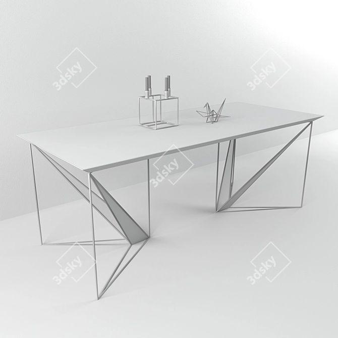 ESENSE Origami Folding Table 3D model image 3